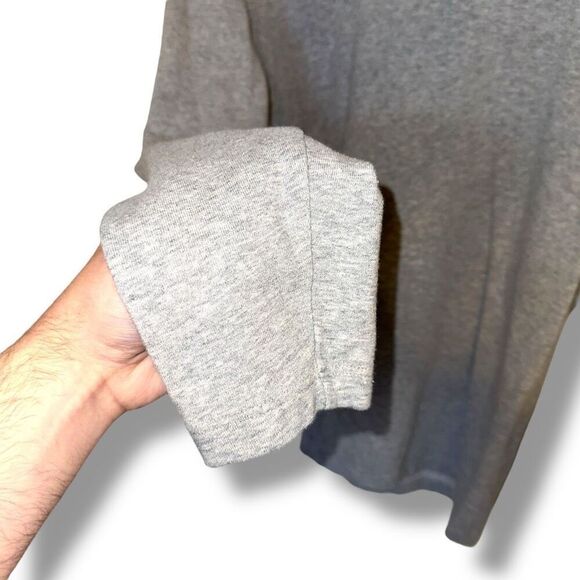 Baldwin Jeans Heather Gray Made in USA Cotton Crewneck Sweatshirt Sz S - Picture 6 of 14